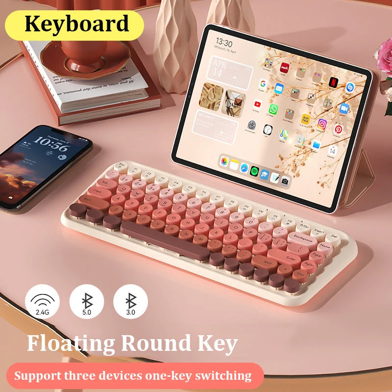 Retro Gaming Keyboard Combo