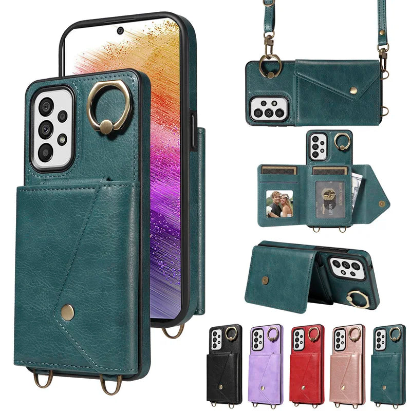 Galaxy Crossbody Wallet Case